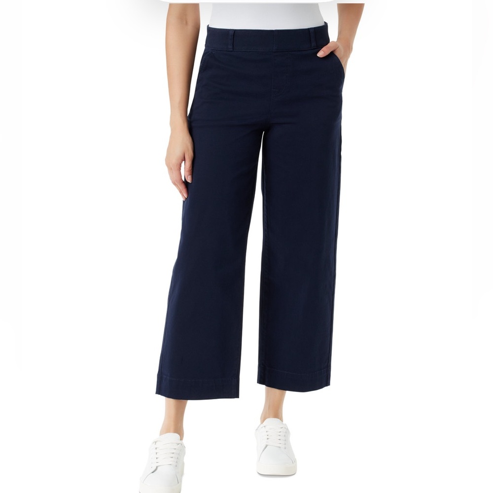 GLORIA VANDERBILT  jeans wide leg crop Size 12